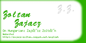 zoltan zajacz business card